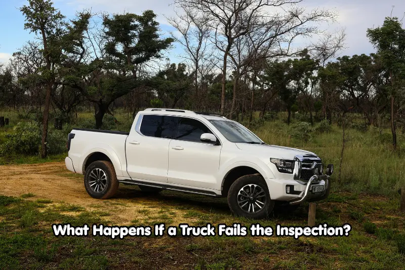 what happens if a truck fails the inspection?