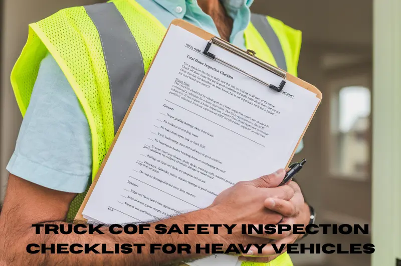 truck cof safety inspection checklist for heavy vehicles